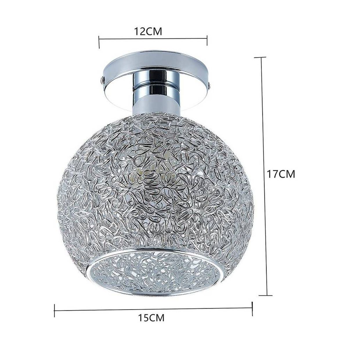 HOME NEAT - Home-neat moderno lámpara de techo aluminio romántico 15cm plata