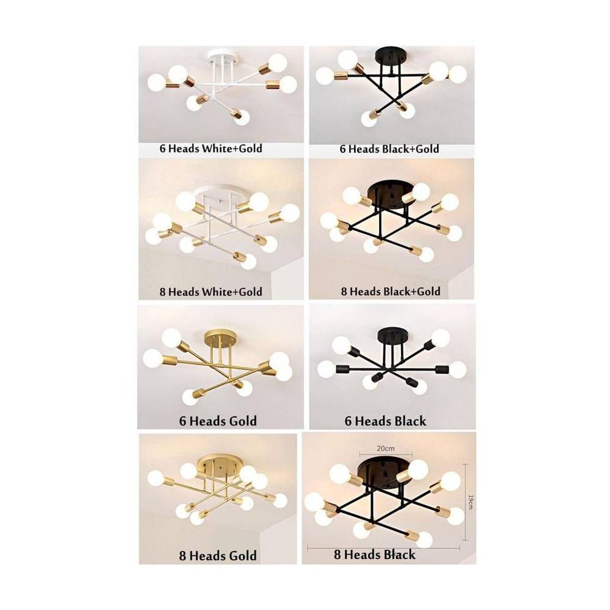 PUREPOWER - Lámparas de techo modernas lámparas de techo led de salón