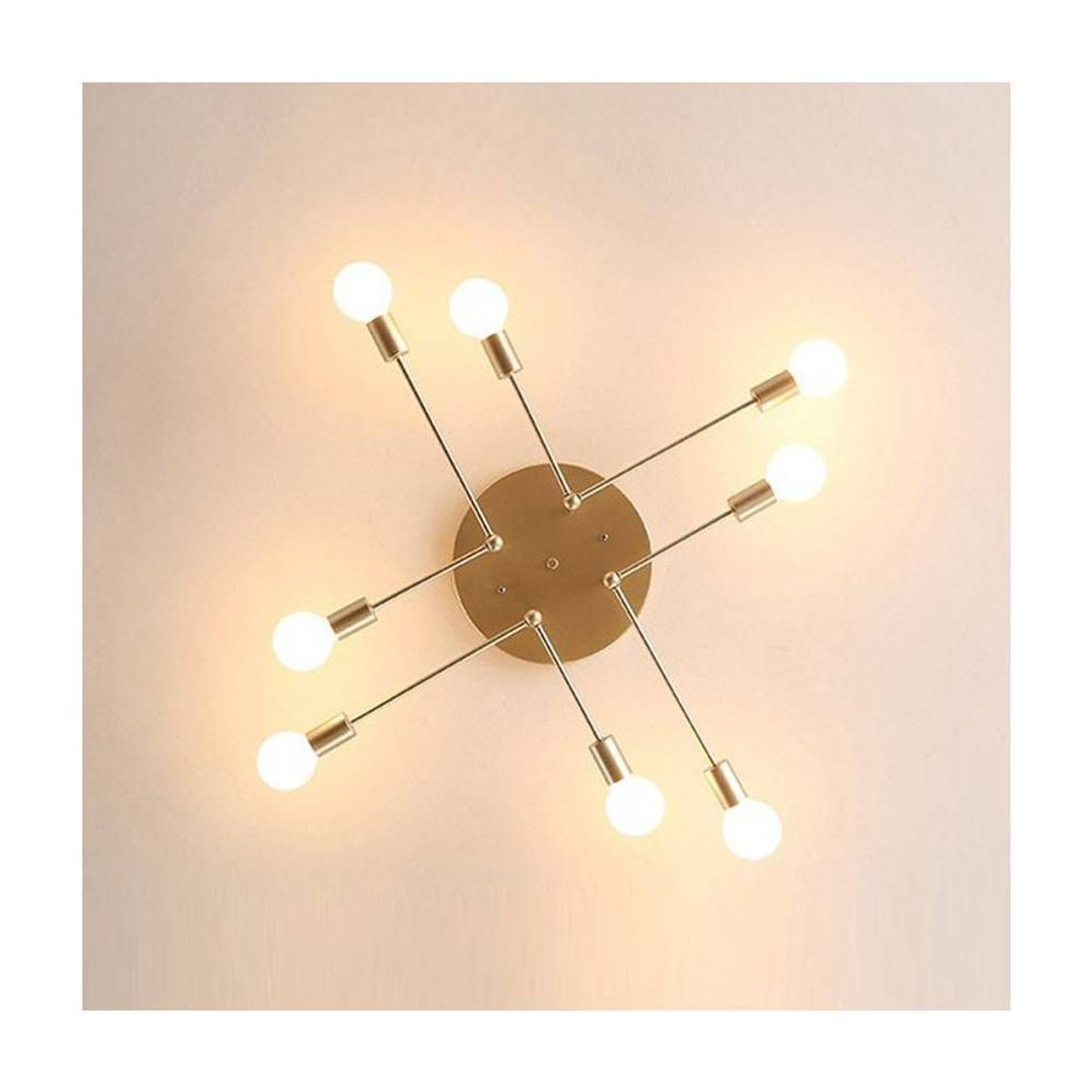 PUREPOWER - Lámpara de 6 focos metálica - Dorado