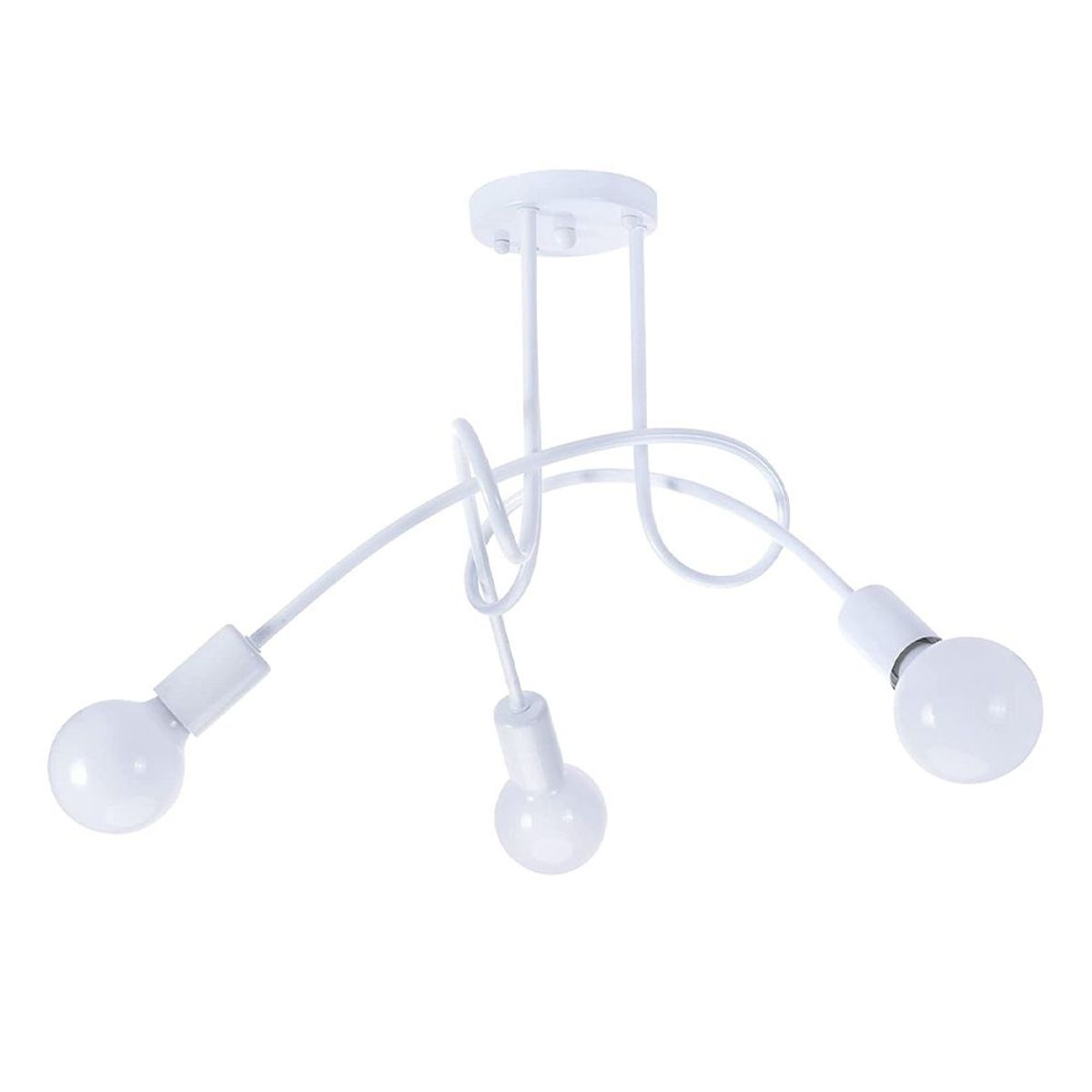 HOME NEAT - Lámpara de Techo 3L E27 Blanco