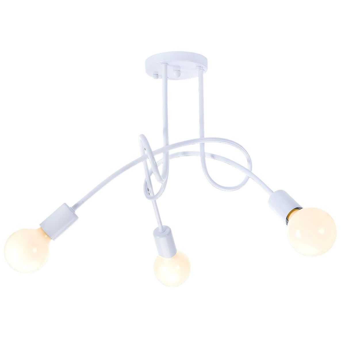 HOME NEAT - Lámpara de Techo 3L E27 Blanco