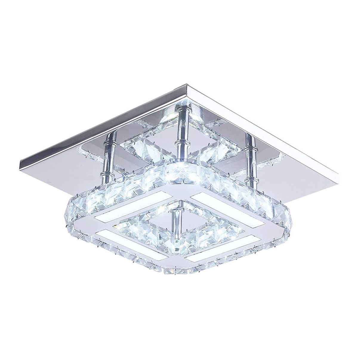 HOME NEAT - Led lámpara de techo de cristal moderna Blanco Frío para habitacion