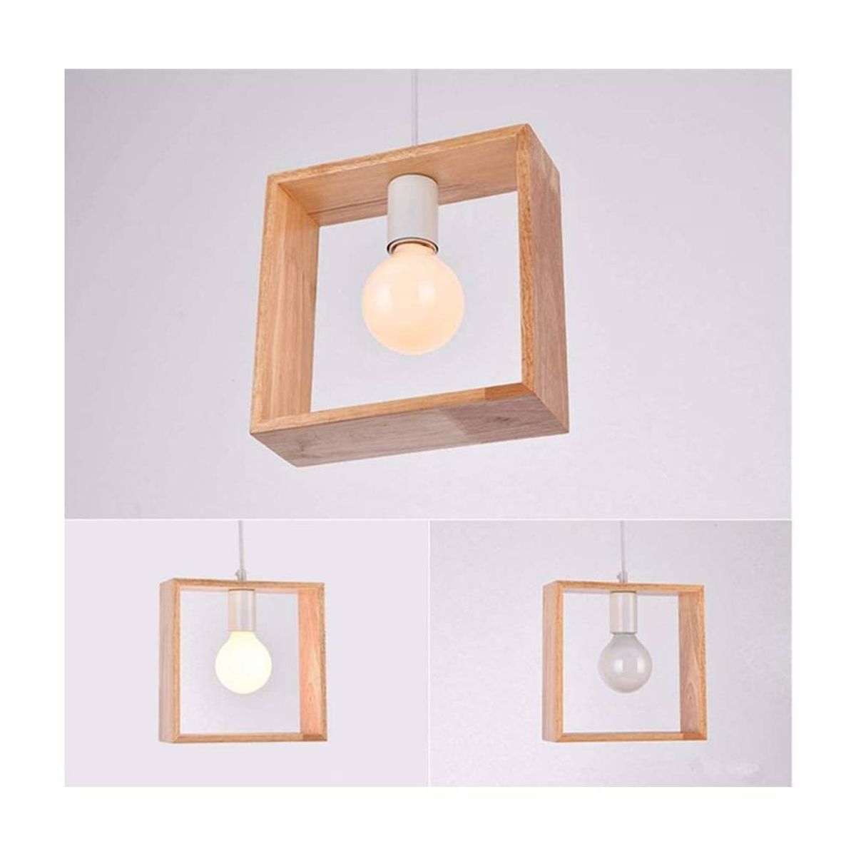 HOME NEAT - Home-neat moderna colgante de luz lámpara de techo e27 cuadrado