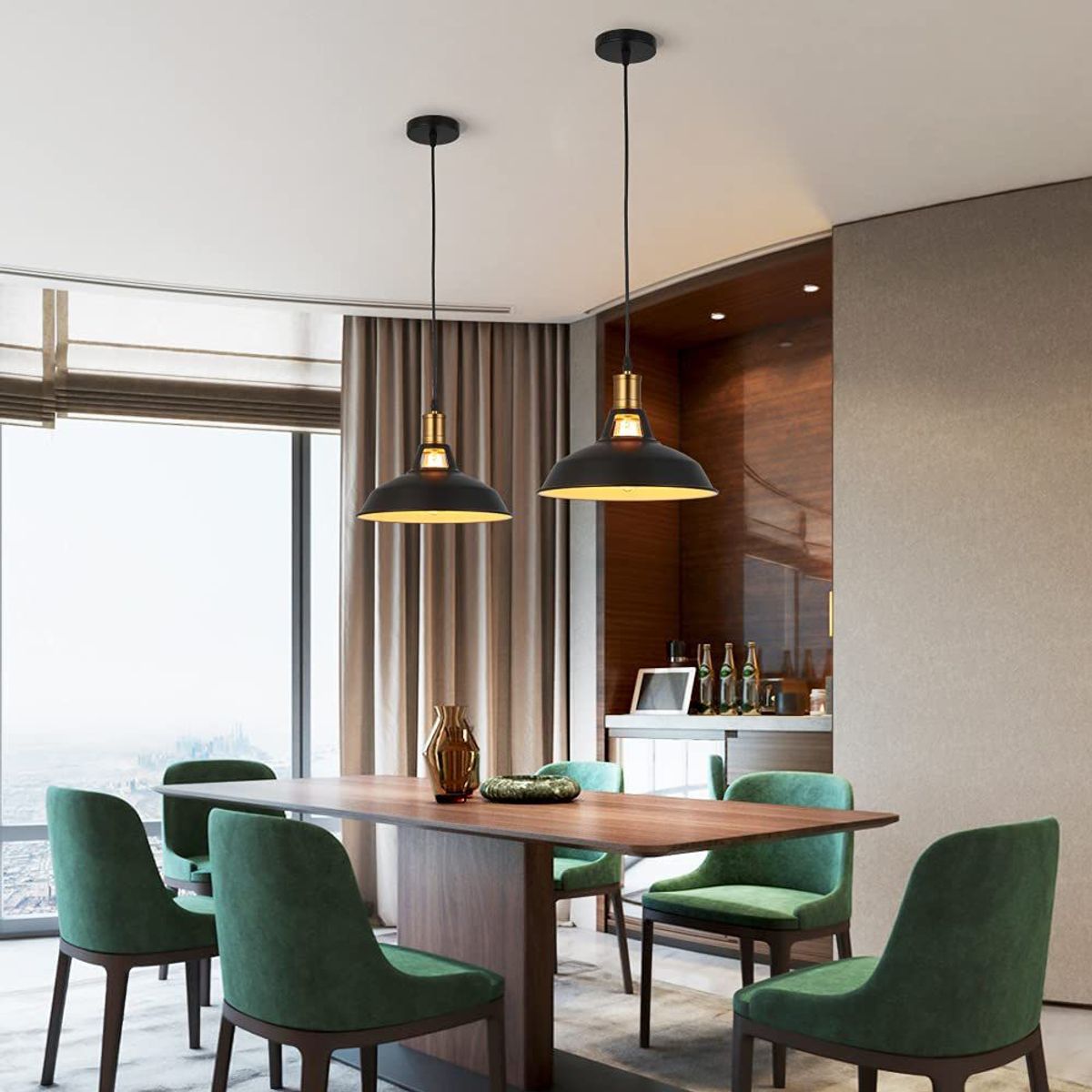 HOME NEAT - Home-neat lámpara colgante industrial vintage dia 27cm e27