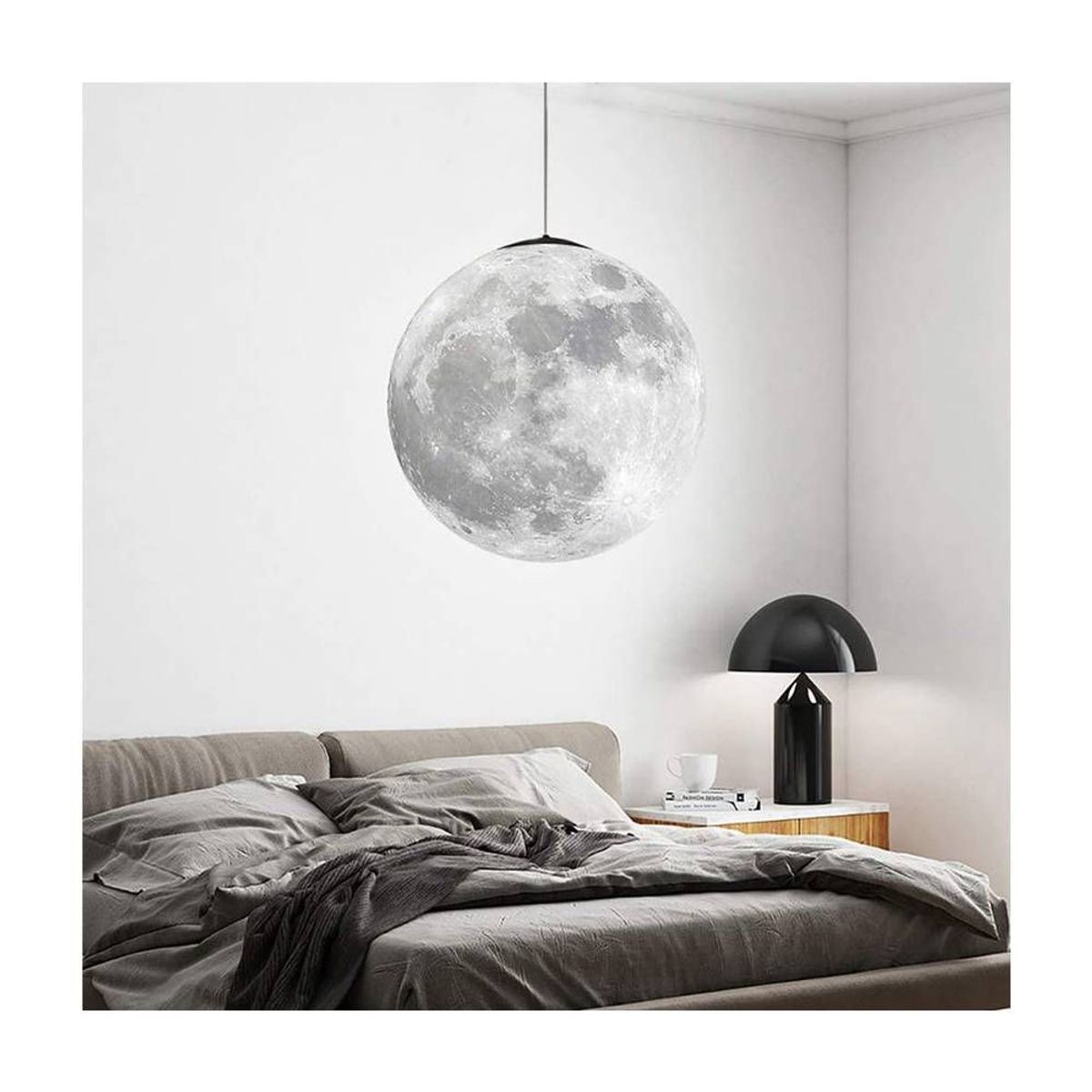 HOME NEAT - Lámparas colgantes de luna 3D lámpara de techo creativa LED E27