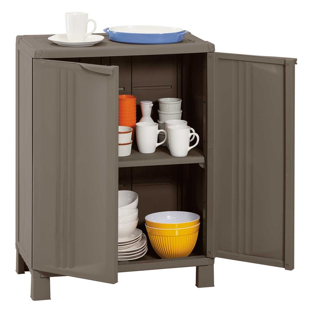 RIMAX - Armario Mediano Starplastic II Mocca - Rimax