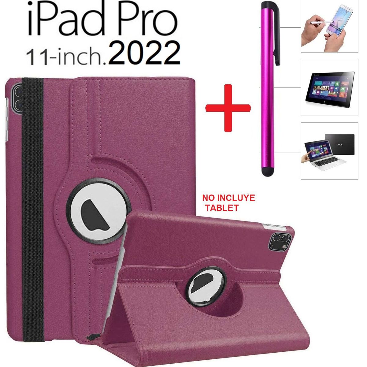 GENERICO - Funda Case y Lapiz para iPad Pro 11 4ta Gen 2022 A2759 A2435 A2761