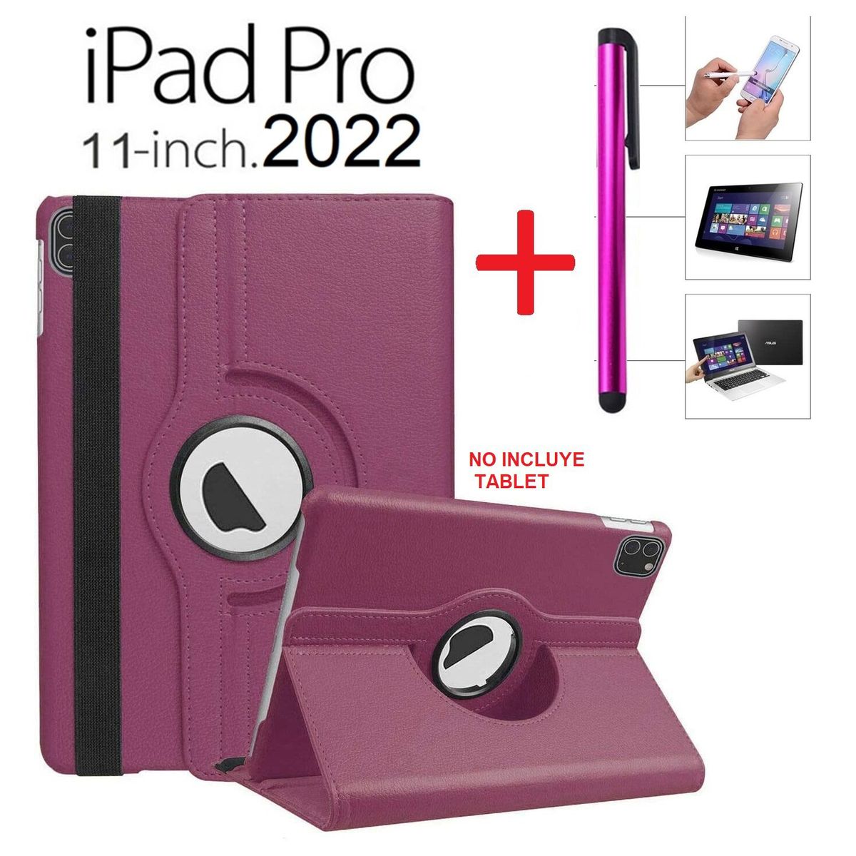 GENERICO - Funda Case y Lapiz para iPad Pro 11 4ta Gen 2022 A2759 A2435 A2761