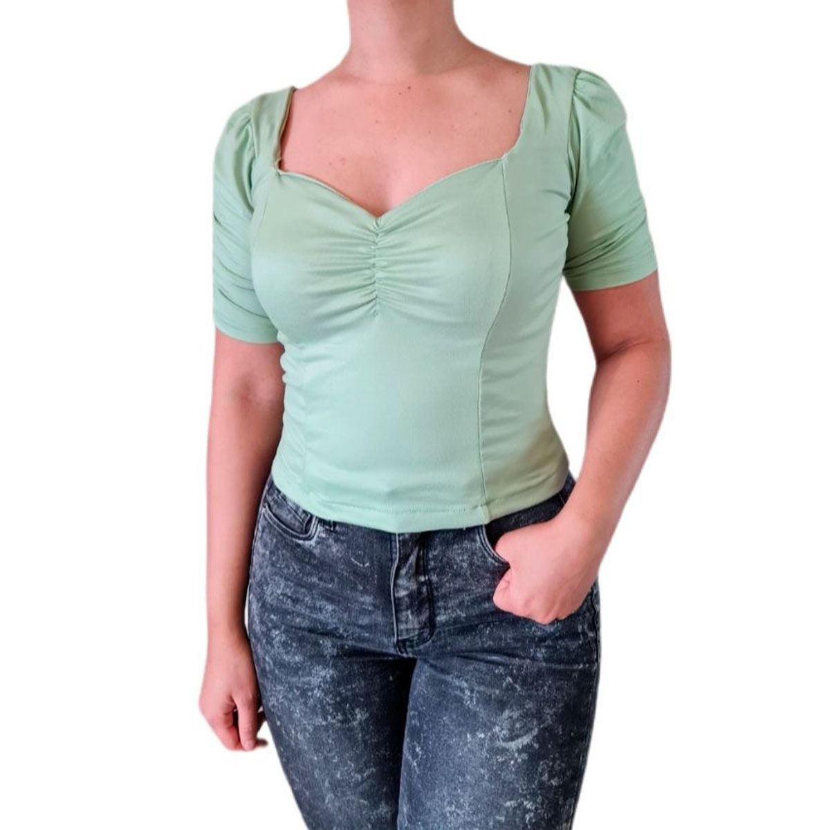 GENERICO - Blusa mujer Mirella  - Verde