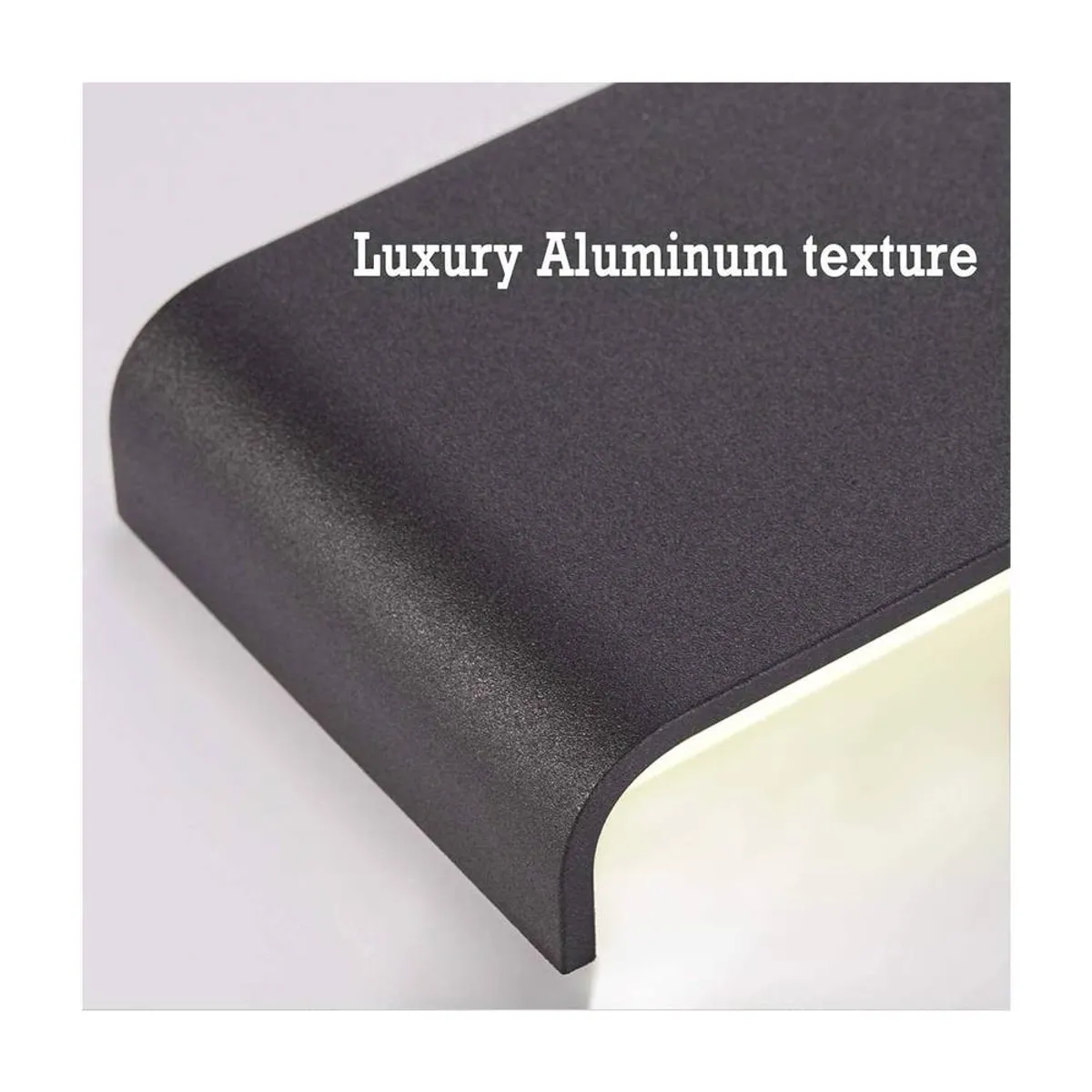 HOME NEAT - lámpara de pared led 14w moderna aluminio 36cm Negro Blanco Cálido