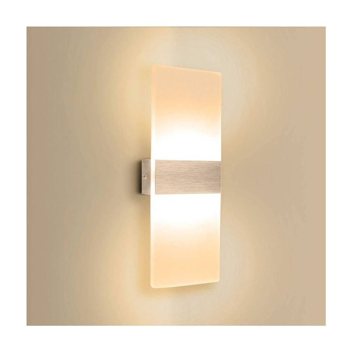 HOME NEAT - Home-neat luz lámpara de pared interior 6w moderna blanco cálido