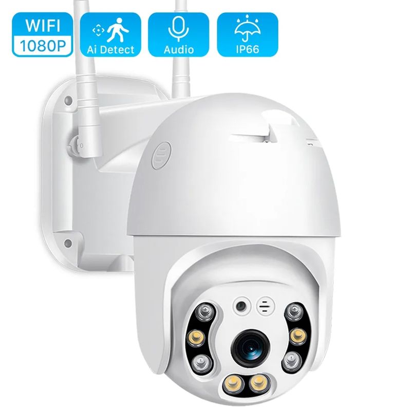 GENERICO - CÁMARAS SEGURIDAD IP WIFI domo exterior 1080 p PTZ A6