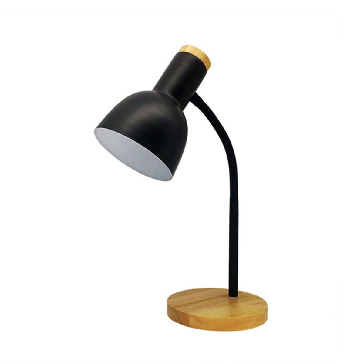 HOME NEAT - Lámpara de mesa moderno lámpara cabecera lámpara de escritorio negro