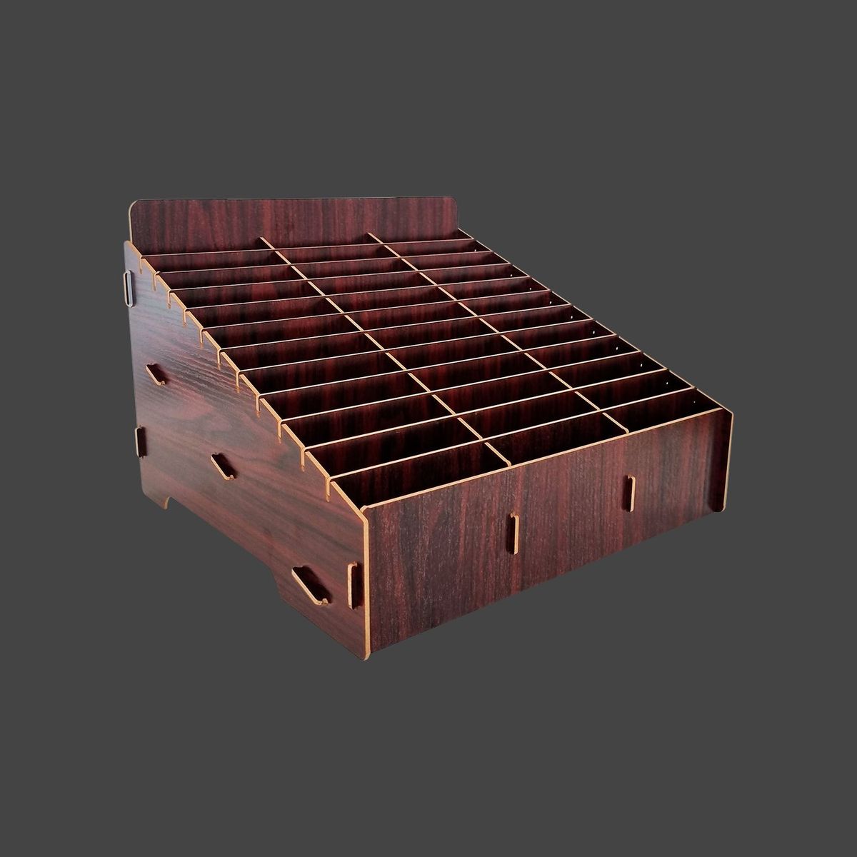 GENERICO - ORGANIZADOR MADERA  NIVEL-PANTALLAS-(36 DIVISIONES RT8808)