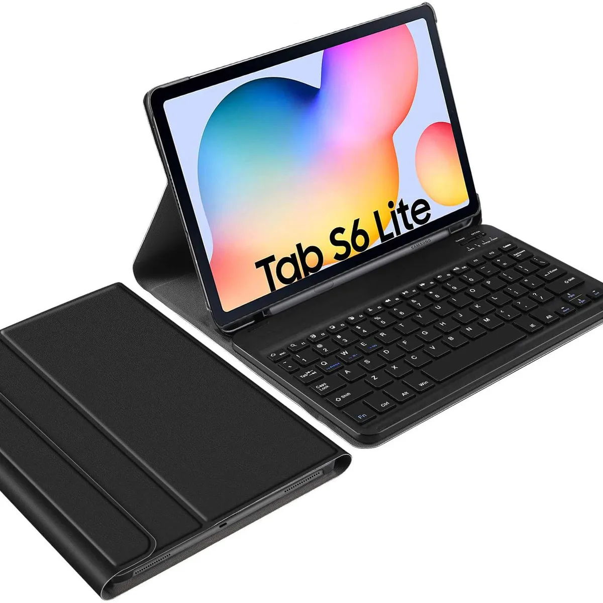 HOME NEAT - Funda teclado español ñ para galaxy tab s6 lite 10.4 sm-p610/p615