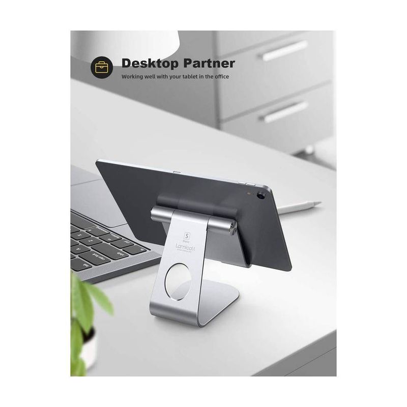 HOME NEAT - Soporte tablet ajustable para ipad samsung tab mediapad macbook plata
