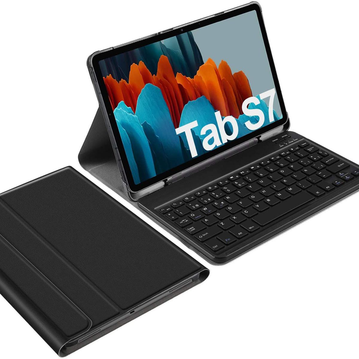HOME NEAT - Funda teclado español ñ para galaxy tab s7 sm-t870 / t875 2020