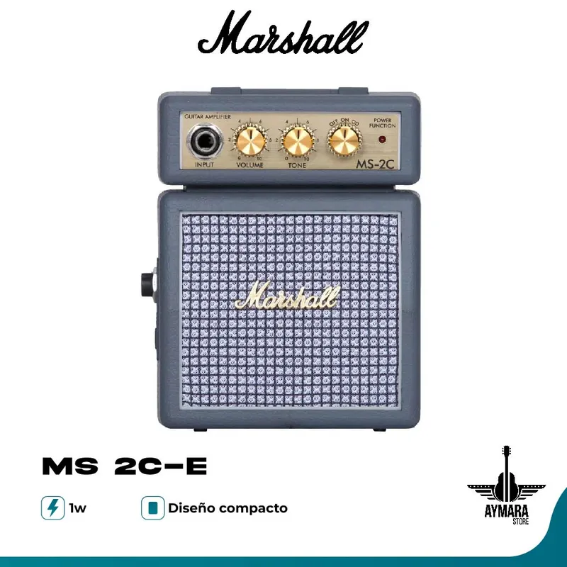 MARSHALL - MARSHALL MS 2C-E MINI AMPLIFICADOR DE GUIT ELECT PORTATIL C