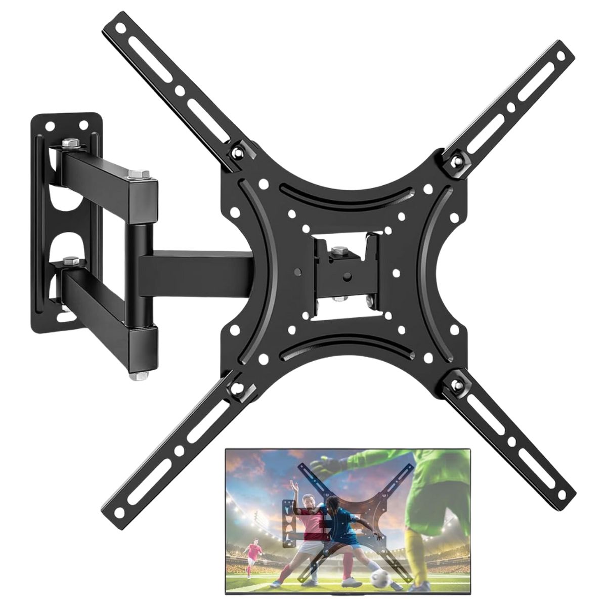 GENERICO - Rack TV Soporte Móvil Plegable para LCD LED SMART 32 y 55 Pulgadas