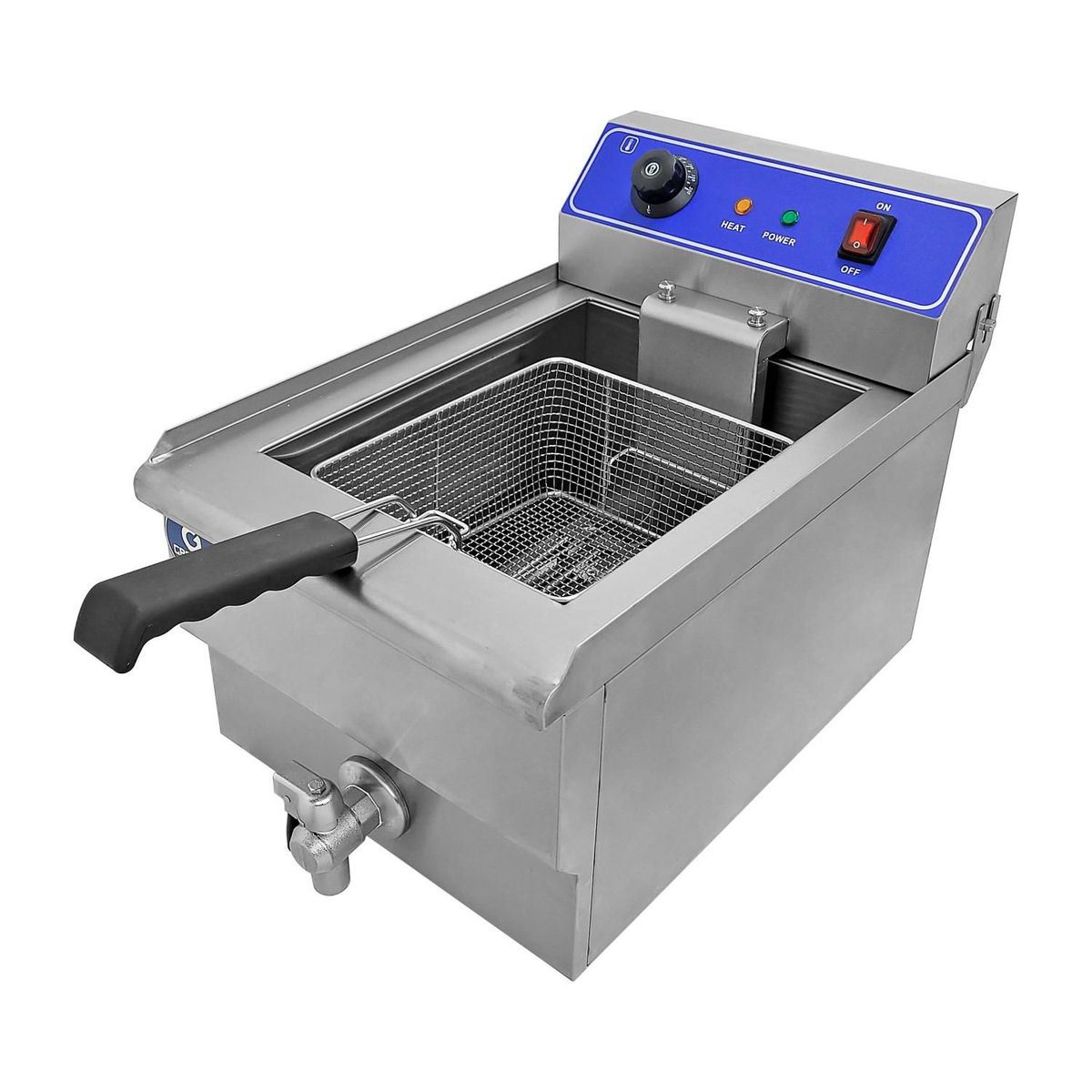 GRONDOY - Freidora Eléctrica de 1 poza de 19 Litros GRONDOY