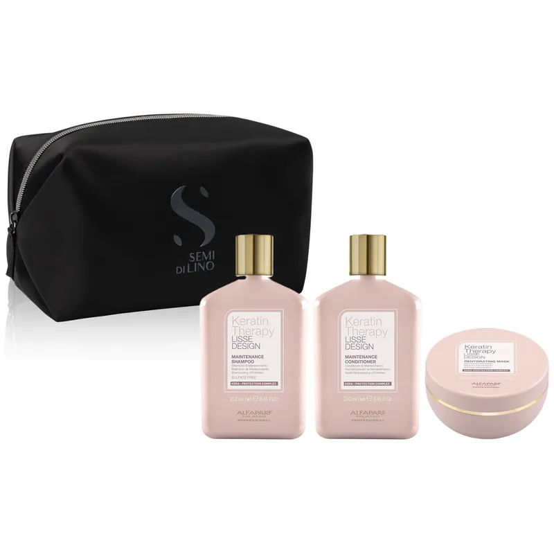 ALFAPARF MILANO - Shampoo + Acondicionador + Mascarilla Alfaparf Keratin Therapy