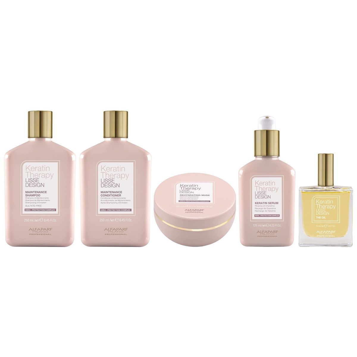 ALFAPARF MILANO - Tratamiento Post Alisado Sin Sal Alfaparf Keratin Therapy Lisse Design