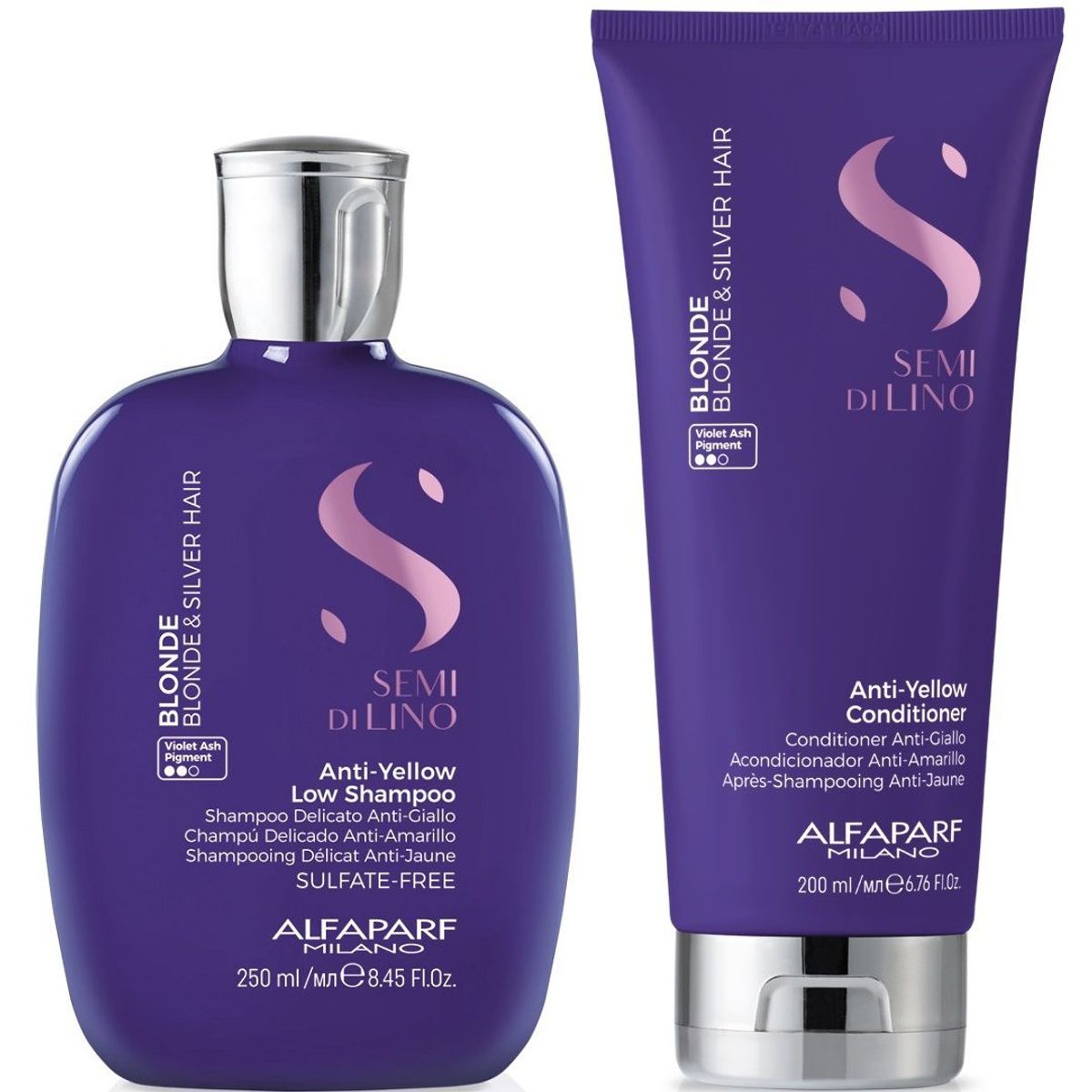 ALFAPARF MILANO - Shampoo Sin Sal  Acondicionador para Cabello Rubio Alfaparf Blonde