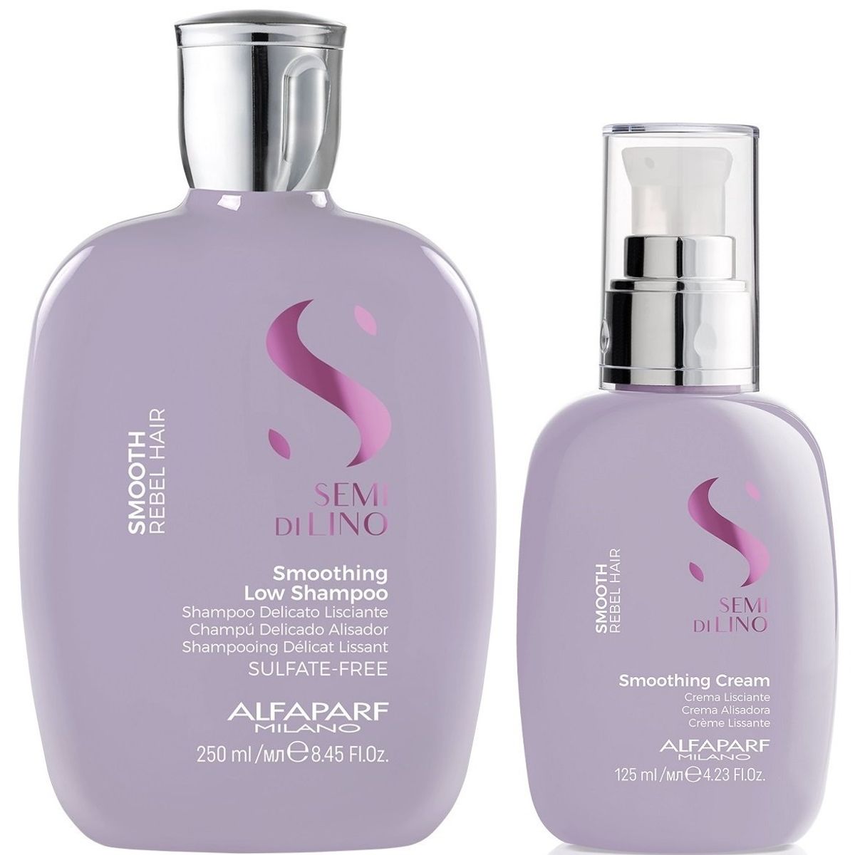 ALFAPARF MILANO - Shampoo Anti Frizz Sin Sal 250ml + Crema Alfaparf Smooth