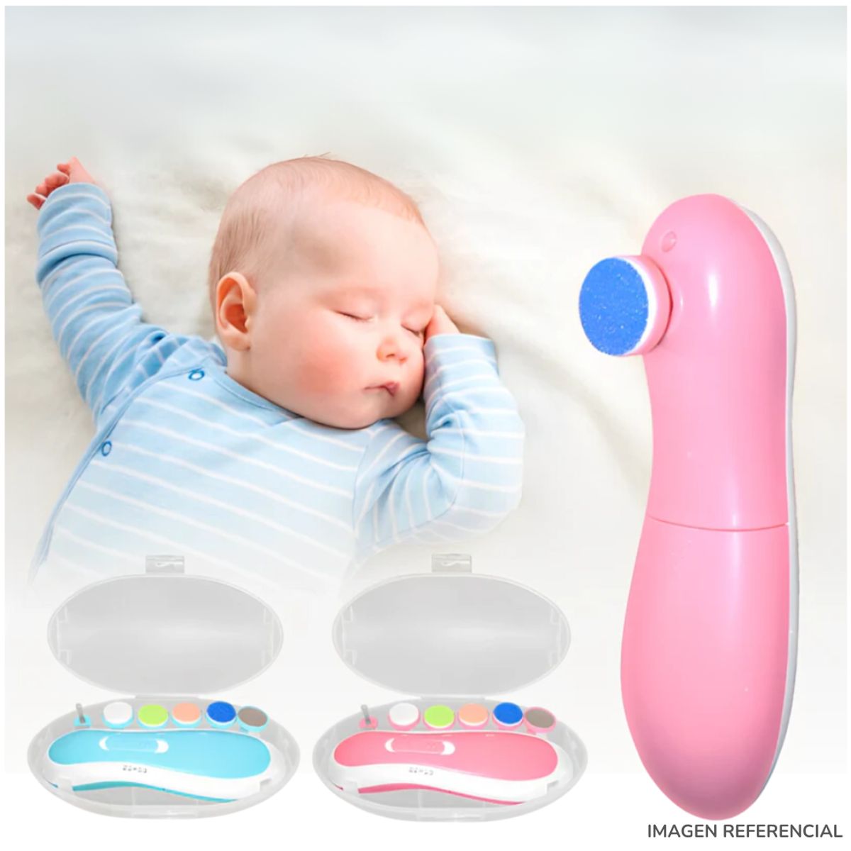 INSPIRA MARKET - Limador de Uñas para Bebé Eléctrico Silencioso Aleatorio