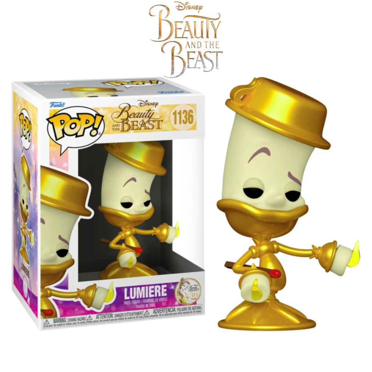 FUNKO - Funko Pop Lumiere - Disney La Bella y La Bestia