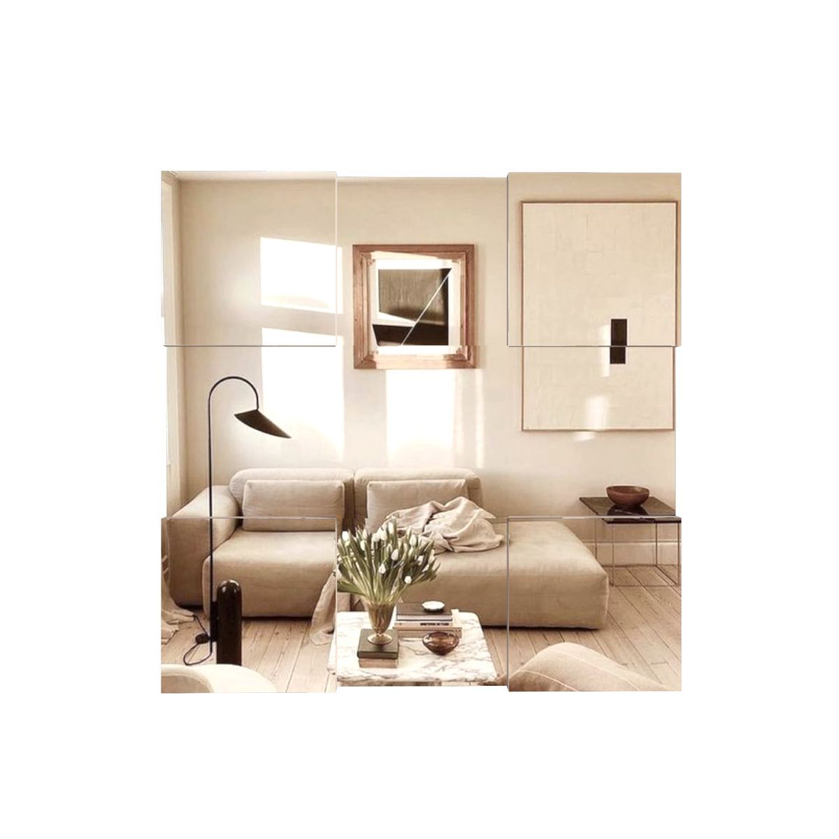 MOVENDA - Espejo Decorativo 3D 59x59cm Dione Movenda