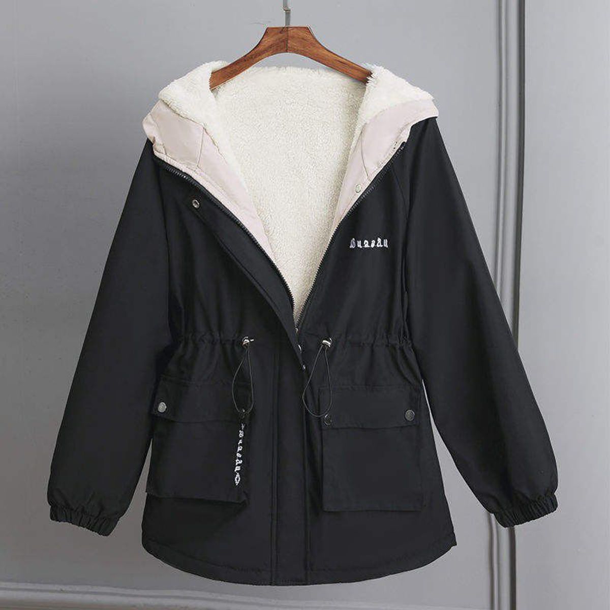 GENERICO - Casacas Parkas chaquetas juveniles abrigo de invierno mujer - L