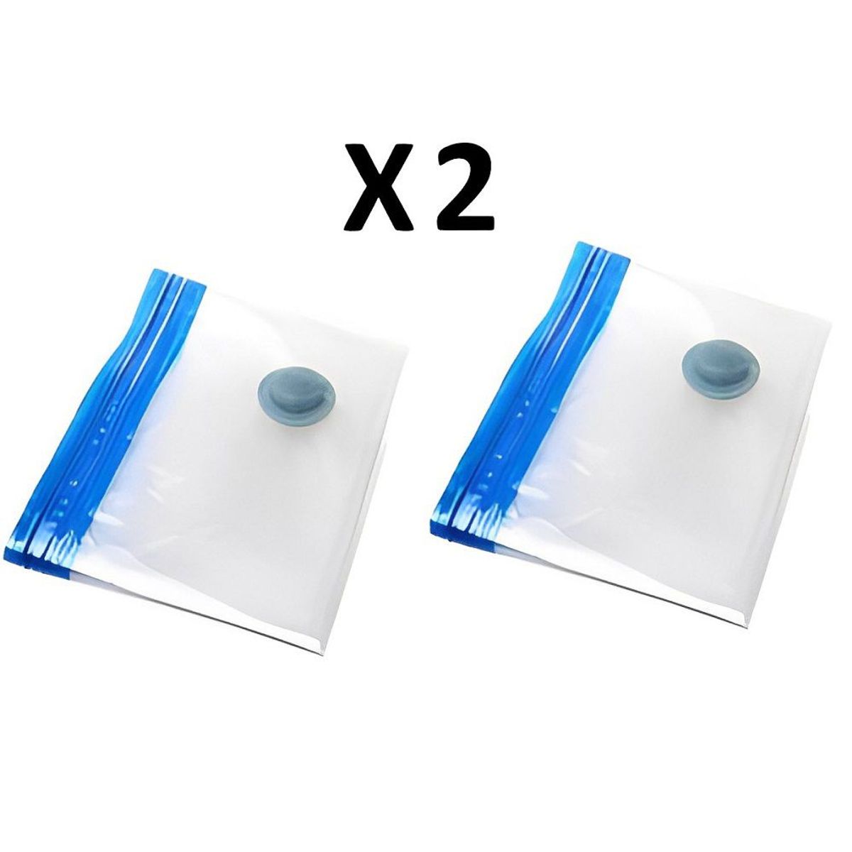 GENERICO - Set de 2 bolsas  Para Guardar y Comprimir Ropa 70x100 cm