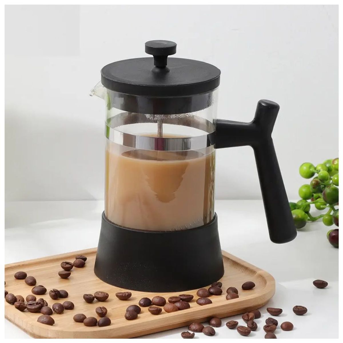 INSPIRA MARKET - Cafetera prensa francesa Moka 600ml