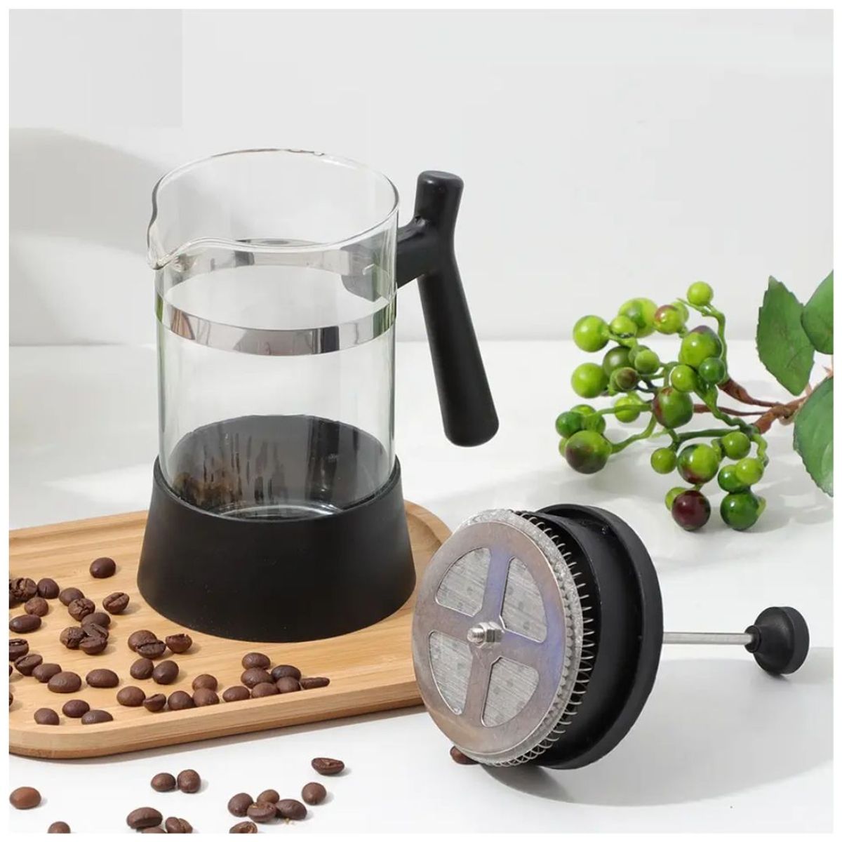INSPIRA MARKET - Cafetera prensa francesa Moka 600ml