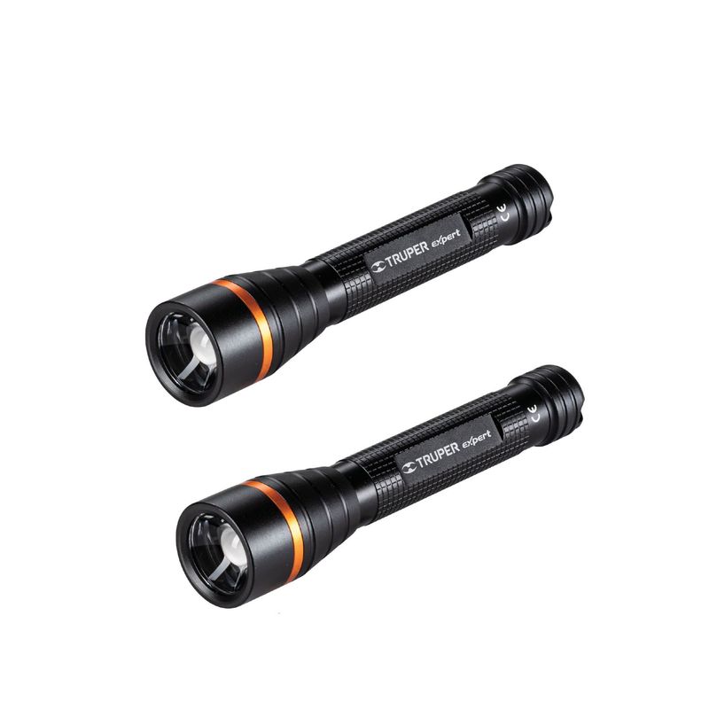TRUPER - Linterna de aluminio LED, camping 235 lm, Truper pack 2