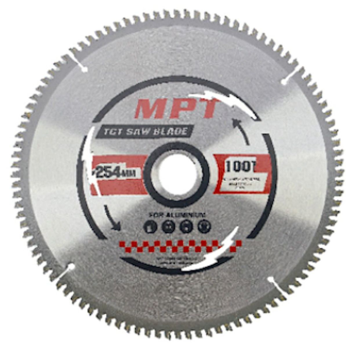 GENERICO - DISCO CORTE ALUMINIO 100T 10PULG MPT TOOLS