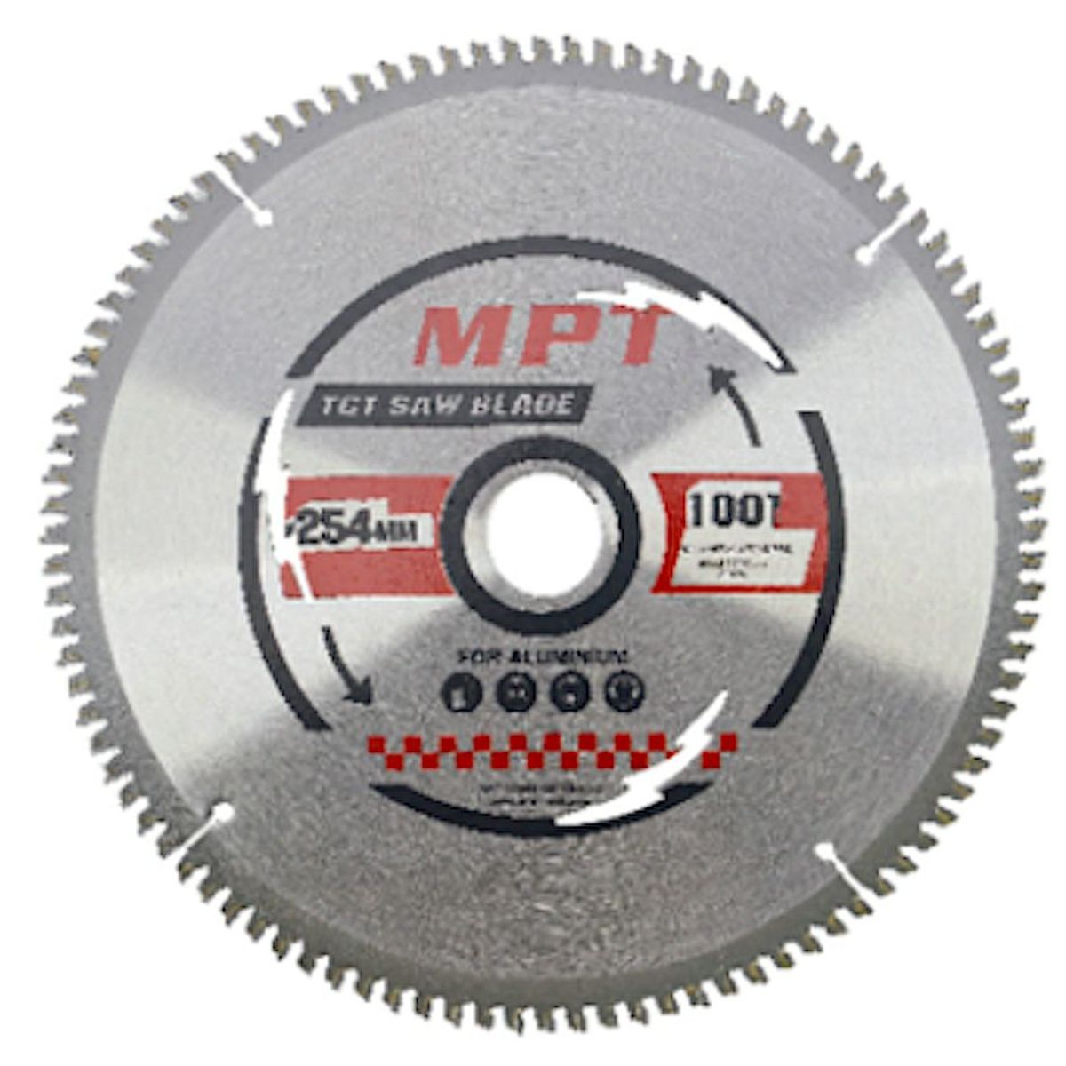 GENERICO - DISCO CORTE ALUMINIO 100T 10PULG MPT TOOLS