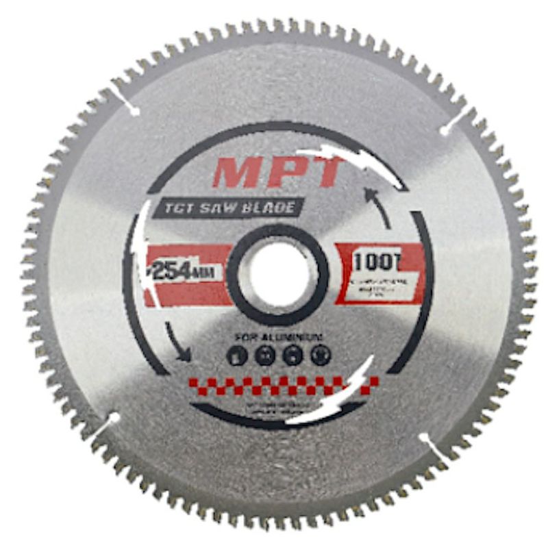 GENERICO - DISCO CORTE ALUMINIO 100T 10PULG MPT TOOLS