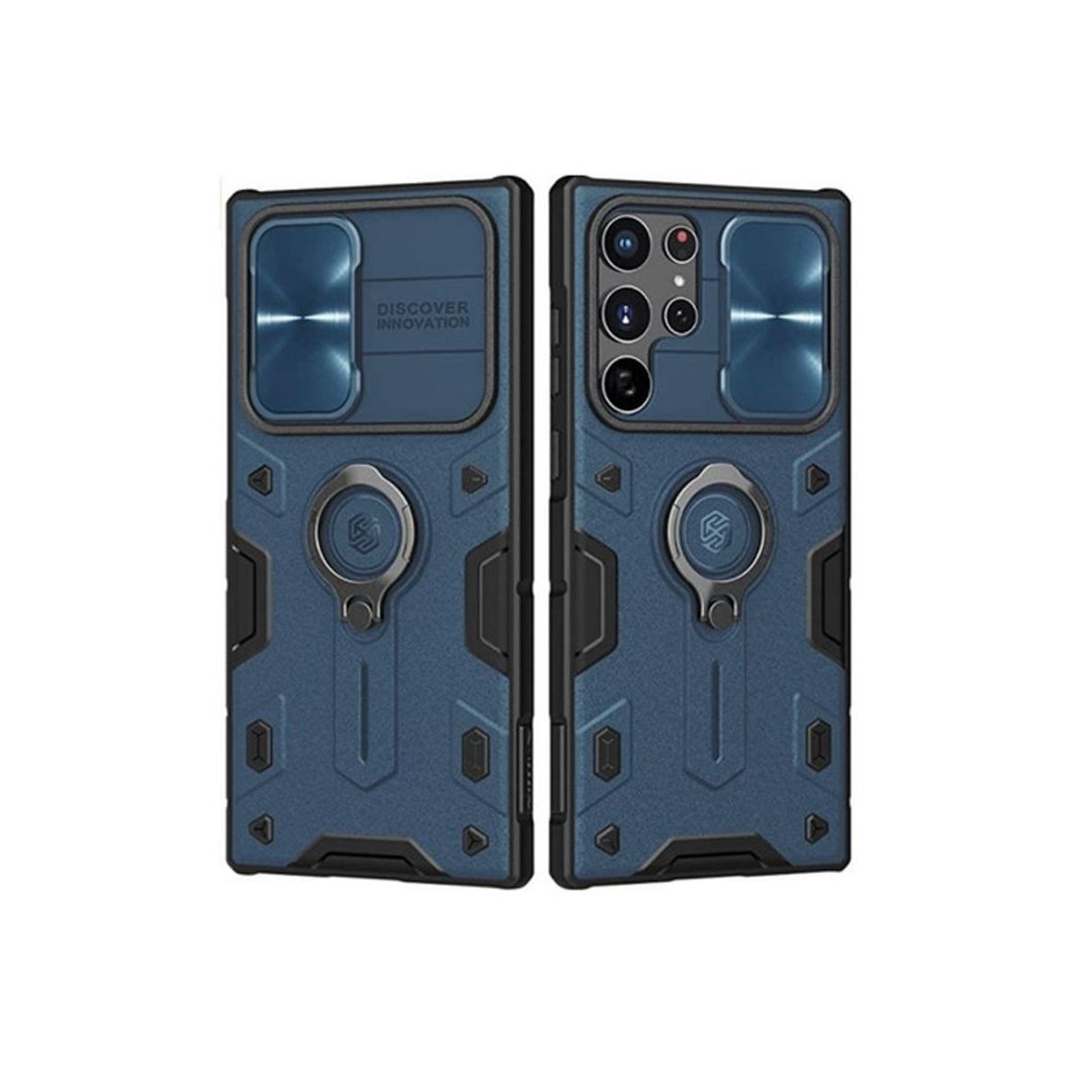 NILLKIN - Case Samsung Galaxy S22 Ultra Nillkin Camshield Armor Azul