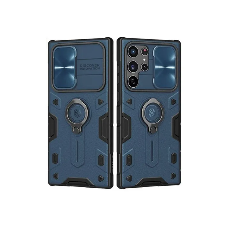 NILLKIN - Case Samsung Galaxy S22 Ultra Nillkin Camshield Armor Azul