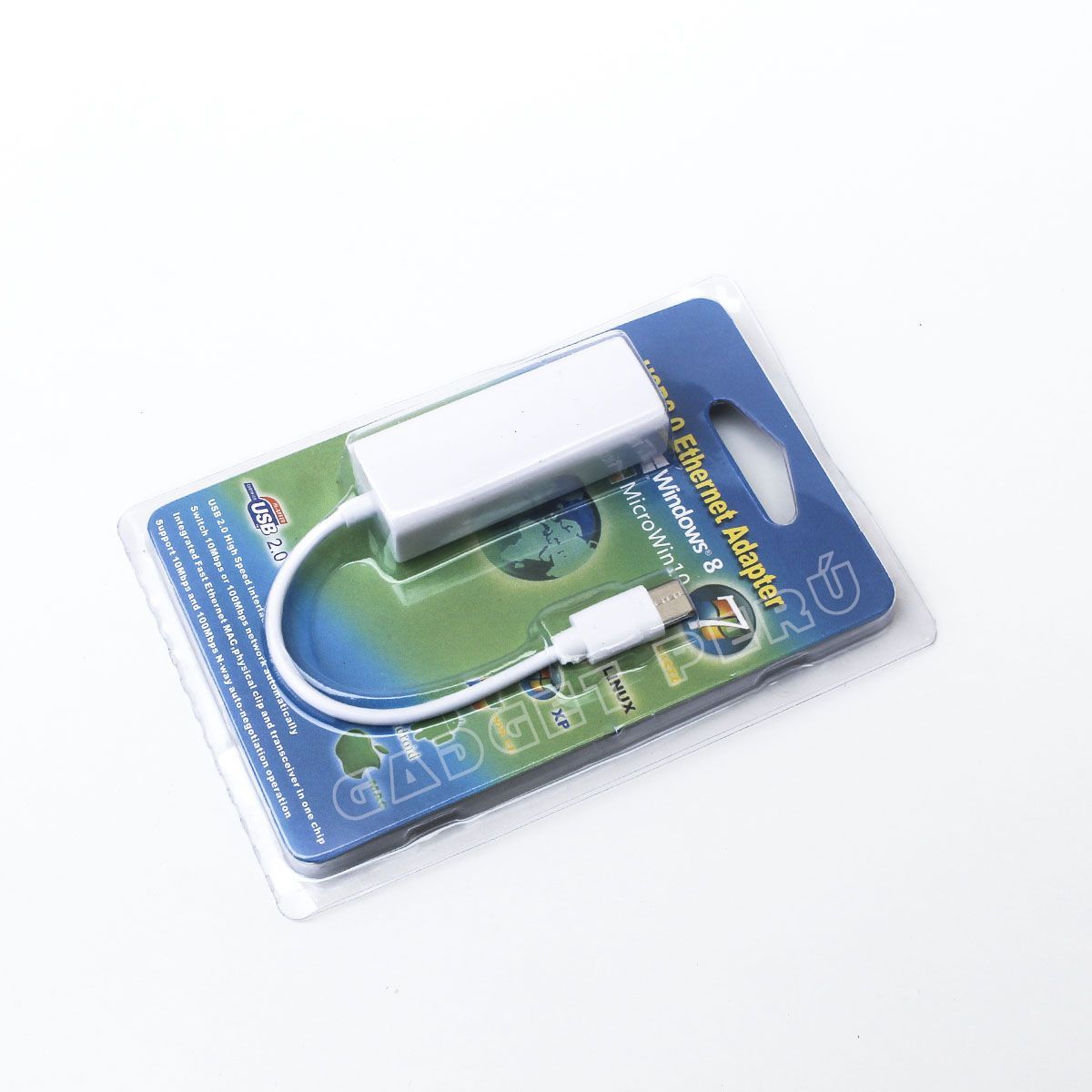 GENERICO - Adaptador de Red Tipo C a Rj45 100Mbps Para Windows Mac - ALUMINIO