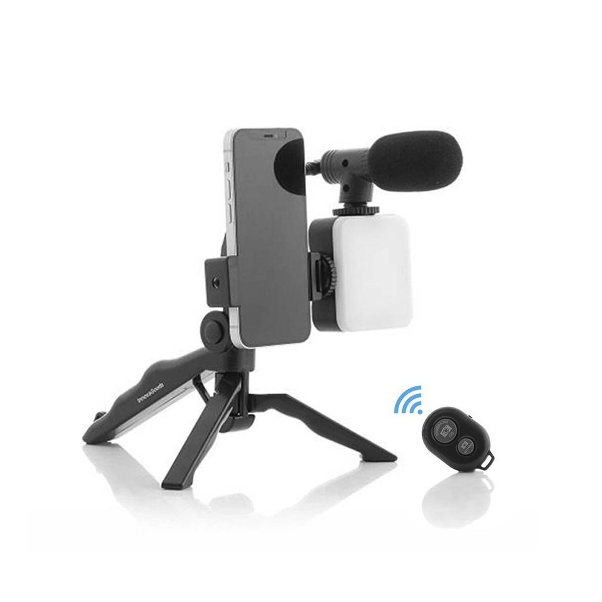 SEISA - Kit de Grabación con Mini Tripode Micrófono Control