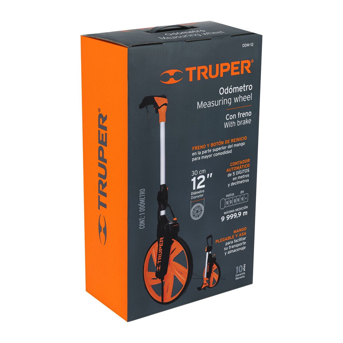 TRUPER - Odómetro con freno rueda de 13 Truper