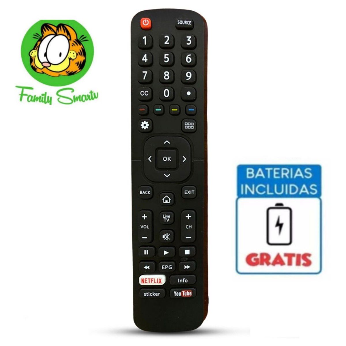 GENERICO - Control remoto para televisor Smart Hisense