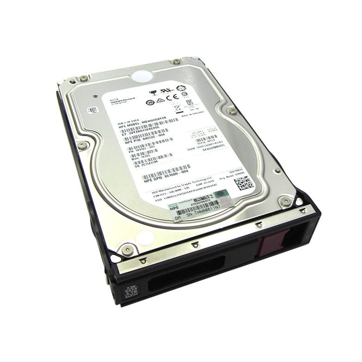 HP - Disco duro HPE 861683-B21, 4TB, SATA 6.0 Gb/s, 7200 RPM