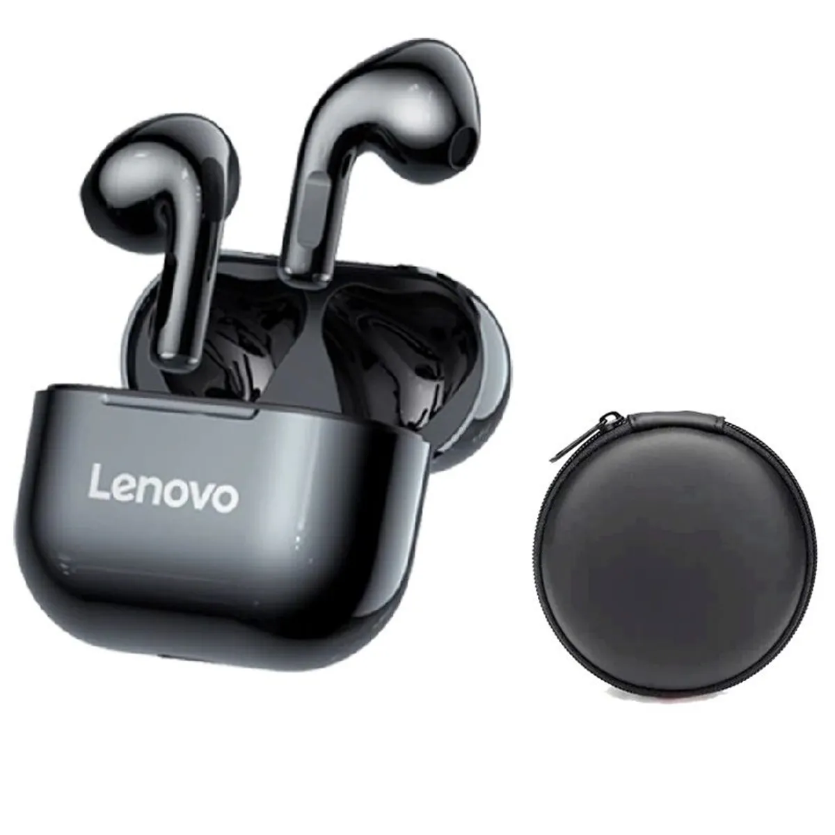 LENOVO - Lenovo LP40 Auriculares TWS y Toumi Bolsa-Negro