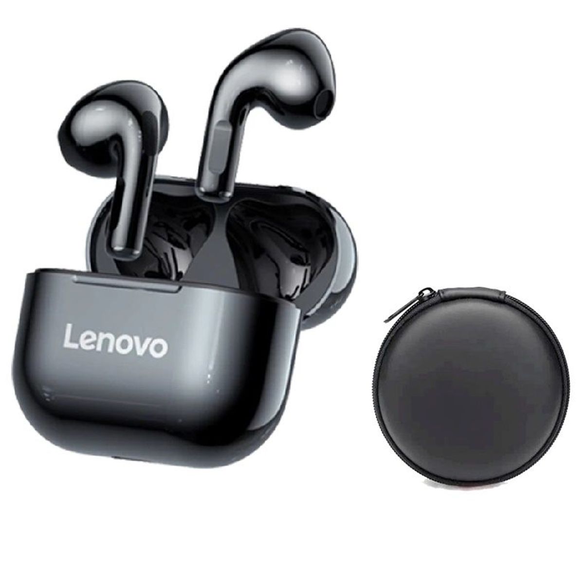 LENOVO - Lenovo LP40 Auriculares TWS y Toumi Bolsa-Negro