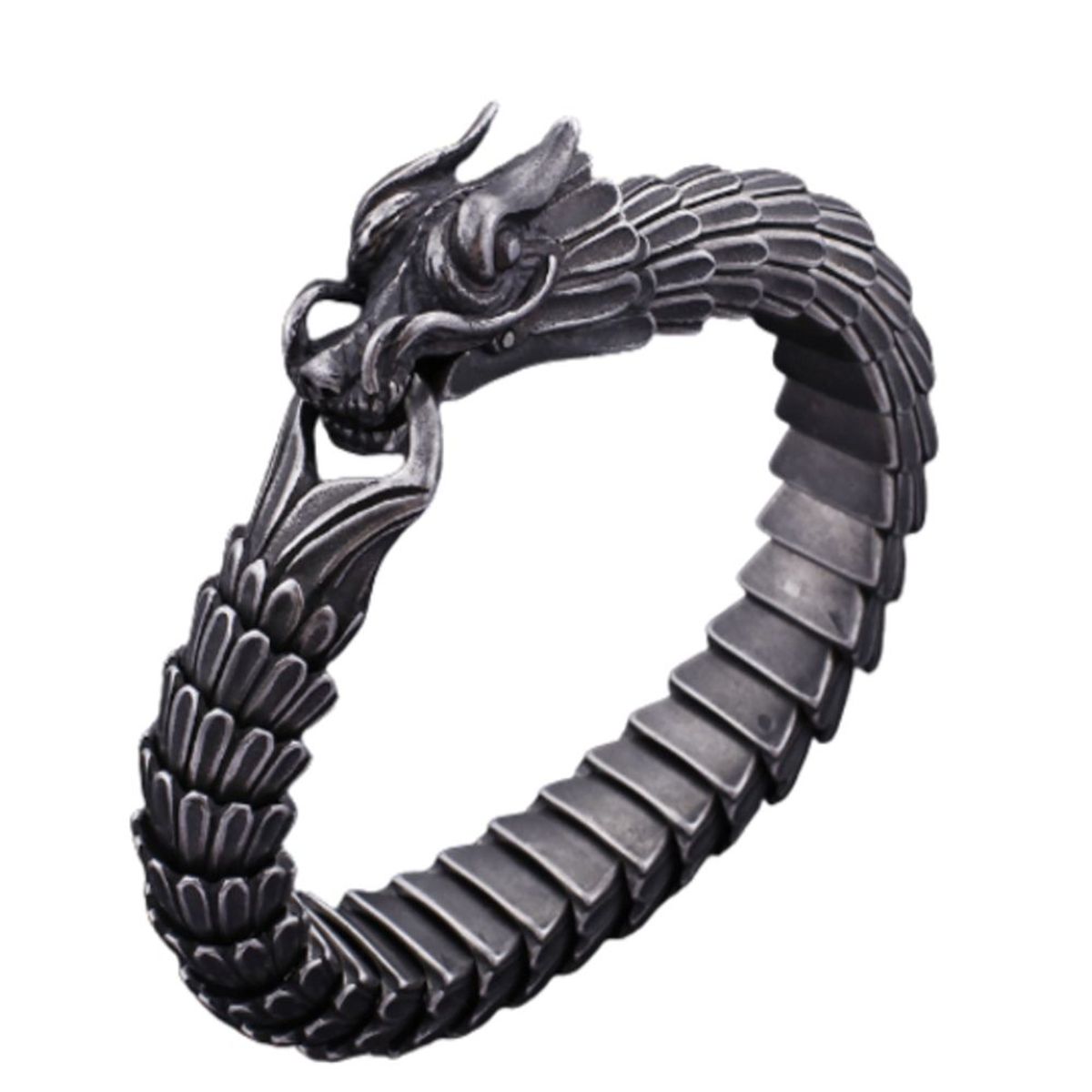 AFRODITA - Pulsera Dragón Negro Para Hombre