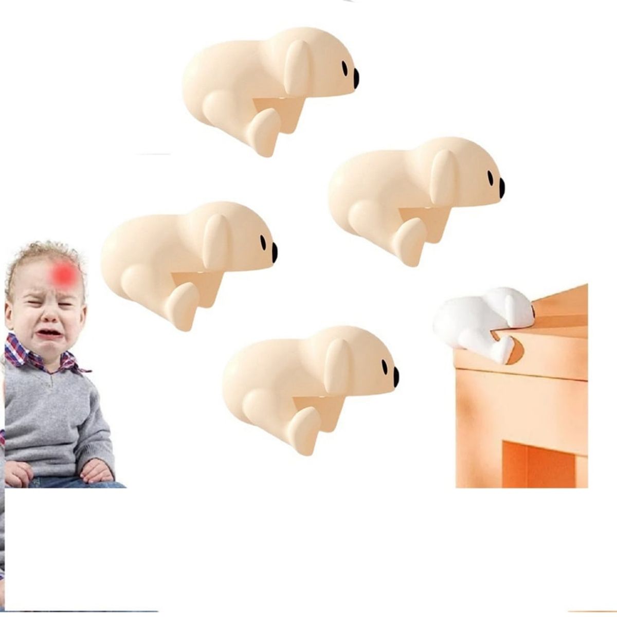 GENERICO - Protector de Esquinas para Bebes  Animados para Muebles x4 C